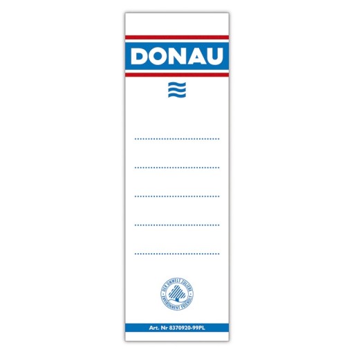 NÁHRADNÉ ŠTÍTKY ZA VIAZAČ DONAU 7,5CM 20KS