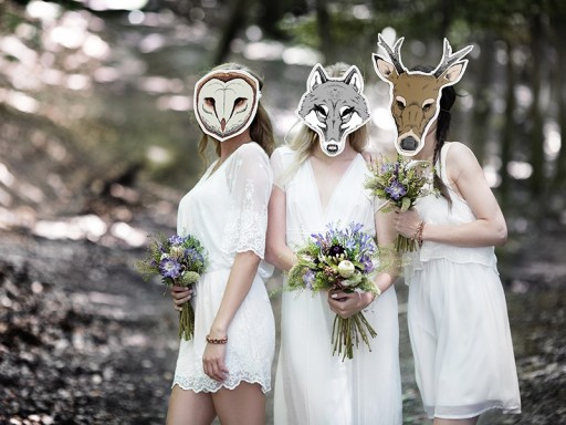 Maska sova Karneval Svadobný Svadobný Jeleň