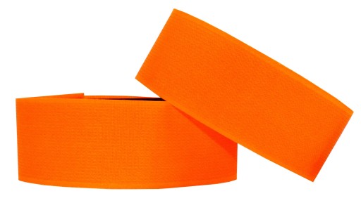 Lovecký oranžový VÝSTRAŽNÝ PÁS s gumičkou na rukáve pre Huntera