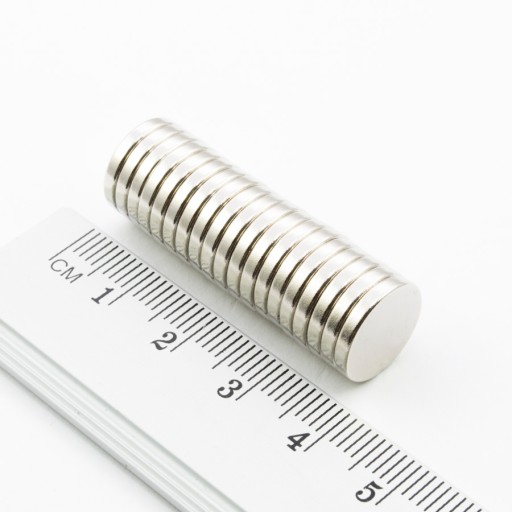 VALEC NEODYMOVÝ MAGNET 12,5x2 N38 SADA 10 KS