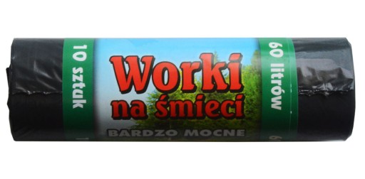 60L vrecia na odpad, VEĽMI PEVNÉ, čierne