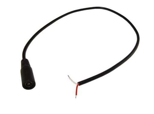 DC zásuvkový konektor s 2,1 mm káblom pre LED pásik