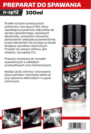 Sprejový prípravok na zváranie proti rozstreku 300ml