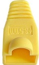 KRYT na zástrčku 8p8c RJ45 RJ-45 [10 kusov] žltý
