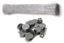 Plomby olovené plomby 8mm okrúhle s drôtom 50ks