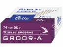 Strieborné oceľové ihlice krátke 14mm Tetis 50g