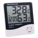 HYGROMETER TEPLOMER DIGITÁLNE HODINY VLHKOSŤ 7v1