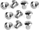 MATICE ERICSON, guľaté M6 x 10 mm POZINKOVANÉ MATICE - 10 KS