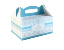 Cake Box Modré svadobné tortové boxy