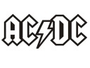 NÁLEPKA AC/DC NA AUTO, MOTORKU, GUITARU, DVERE..