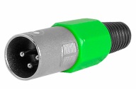 Canon XLR 3kolíková zástrčka ZELENÁ pre FV kábel (1123)