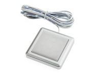 SQUARE LED podskrinkové svietidlo mliečne 12V modré