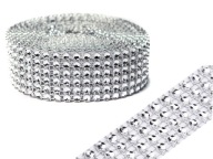 DIAMANTOVÁ STUHA opasok so zirkónmi 3 cm 4,5 metra