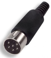Zástrčka DIN 6pin 6p pre zástrčku kábla (1139)