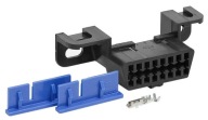 OBDII ZÁSUVKA OBD OBD2 OEBD MONTÁŽ ČIERNA