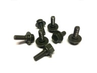SKRUTKA PLASTOVÉ SKRUTKY OCEL M6x13 3mm prírubové puzdro bez závitu