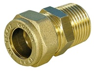 Skrutková spojka 15x1/2 GZ pre medené rúrky, zalisovaná do medi