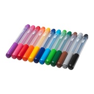 IKEA MALA perá, fixky, fixky, 12 ks