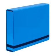 VauPe CARIBIC BOX BOX s gumičkou 5cm SVETLOMODRÝ hrubý A4