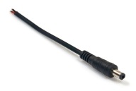 KONEKTOR CN-22: 2,1/5,5 ZÁSTRČKA S 15CM KÁBLOM