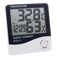 HYGROMETER TEPLOMER DIGITÁLNE HODINY VLHKOSŤ 7v1