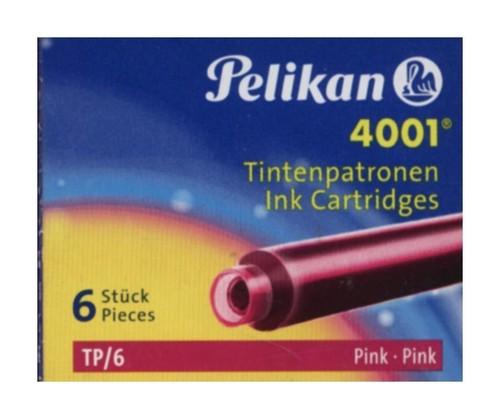 PELIKAN NÁPLŇKY S KRÁTKYMI PERÁMI 6 KS. RUŽOVÁ