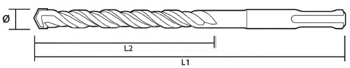 SDS PLUS vrták do betónu fi 5 x 110 mm ekonomický Makita D-00022