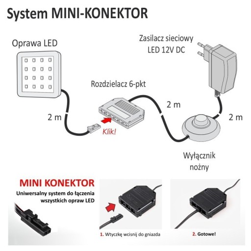LED SQUARE 2 SVIETIDLÁ strieborná 1,5W 12VDC studená