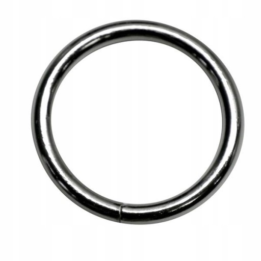 Koženkový prsteň 35/4mm Kovový 5 ks