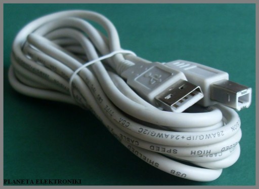 USB 2.0 kábel pre tlačiareň skener 3m wtA/wtB (0513