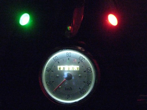 BA9S T4W 6V DC LED žiarovka, kontrolka, počítadlo INDIKÁTOR