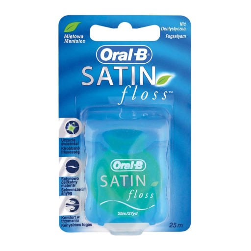 ORAL-B SatinFloss 25m zubná niť. mäta E947