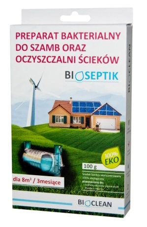 Baktérie BIOSEPTIK pre septiky čističiek odpadových vôd 100g