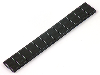 Závažia z lepenej ocele, ČIERNA, 60g=5gx12, PLOCHÉ
