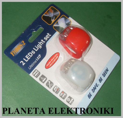 BIKE OSVETLENIE SILIKÓNOVÉ LAMPY 2 ks (2836)
