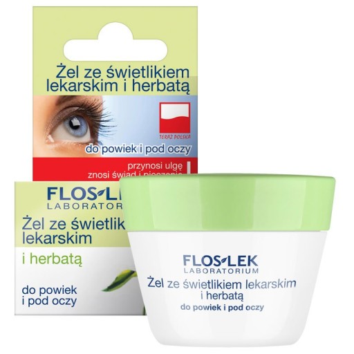FLOSLEK Očný gél, svetlík a čaj 10g