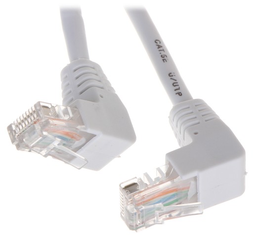 Patchcord RJ45/2.0-KK/W lomený kat.5e 2.0m ABCV