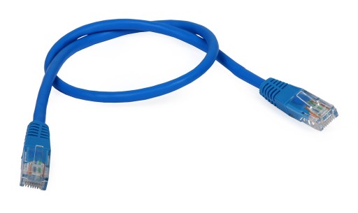 Patchcord RJ45/6/0,5-BLUE cat6 modrý 0,5m ABCV