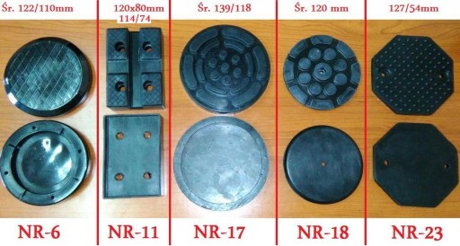 Gumové rameno zdviháka 125x10 osemhranné (23)