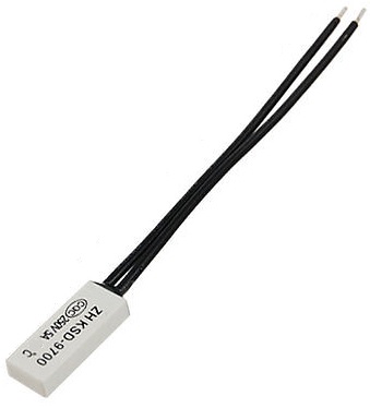 Tepelný spínač 5A 250V 110C zatvorený (1768)