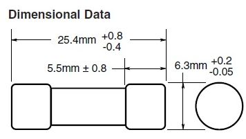 Poistka keramická 13A 250V 6x25mm