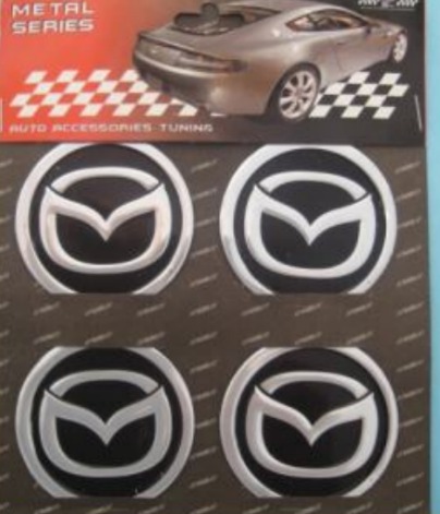 MAZDA 60mm emblémy nálepky logo - puklice ráfiky