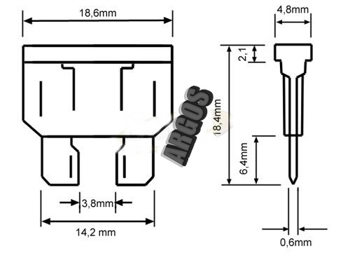 DRŽIAK POISTKY S 2,5MM2 KÁBLOM