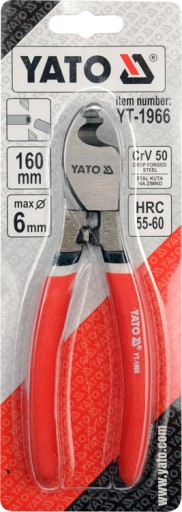 KLIEŠTE NA REZANIE KÁBLOV 160 MM 42-48 HRC YATO