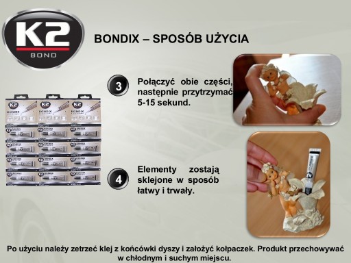 K2 BONDIX 3G lepidlo na gumu, kožu, drevo, keramiku...