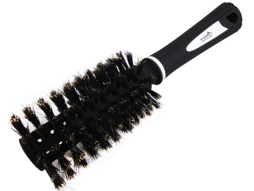 Séria REED BLACK Okrúhla ažúrovaná kefa na vlasy so štetinami 20/55 mm