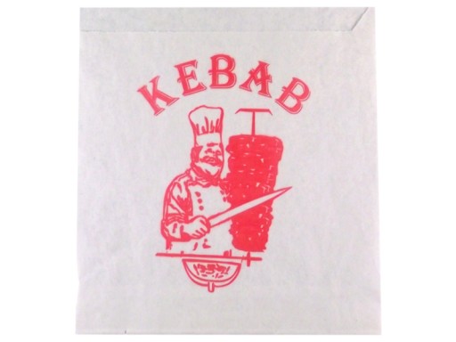 PAPIEROVÉ BALENIE vrecúško na kebab obálky 200 ks.