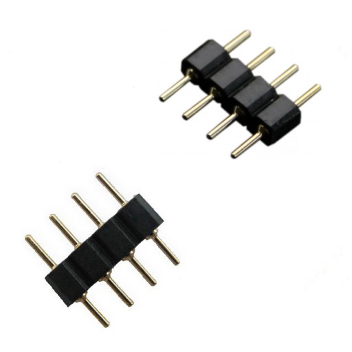 Konektor pre RGB LED pásik 10mm 4-PIN MALE konektor