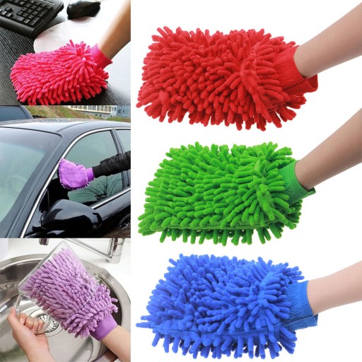 RUKAVICE Z MIKROVLÁKNA NA UMÝVANIE AUTOMOBILOV