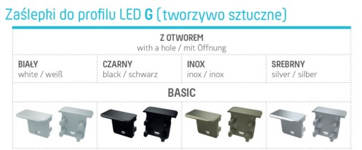 KRYT NA HLINÍKOVÝ LED PROFIL A,B,C,D,H,X,Y,Z